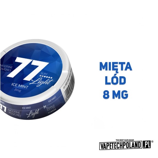 Woreczki Nikotynowe 77 - Ice Mint 8MG -zdjęcie numer 2