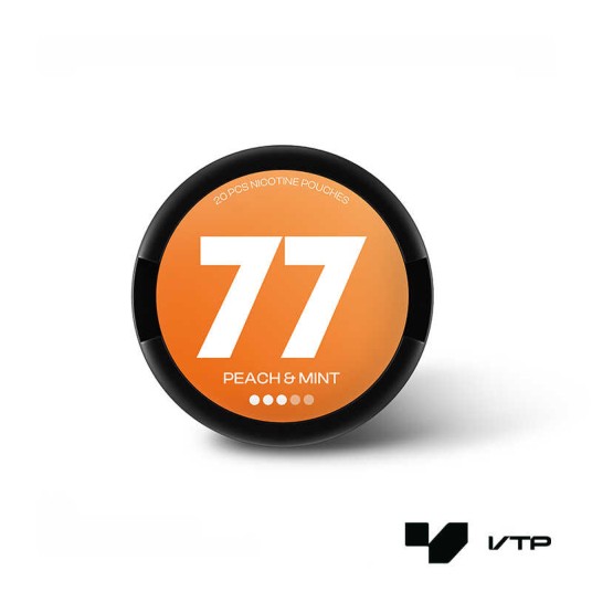 **Woreczki Nikotynowe 77 - Peach & Mint 16MG -zdjęcie numer 1