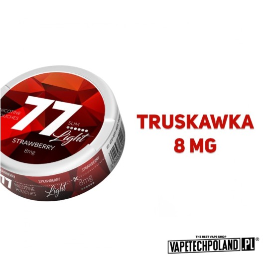 Woreczki Nikotynowe 77 - Strawberry 8MG -zdjęcie numer 2