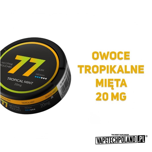 **Woreczki Nikotynowe 77 - Tropical Mint 20MG -zdjęcie numer 2