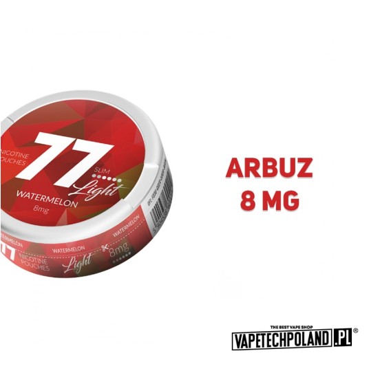 Woreczki Nikotynowe 77 - Watermelon 8MG -zdjęcie numer 2
