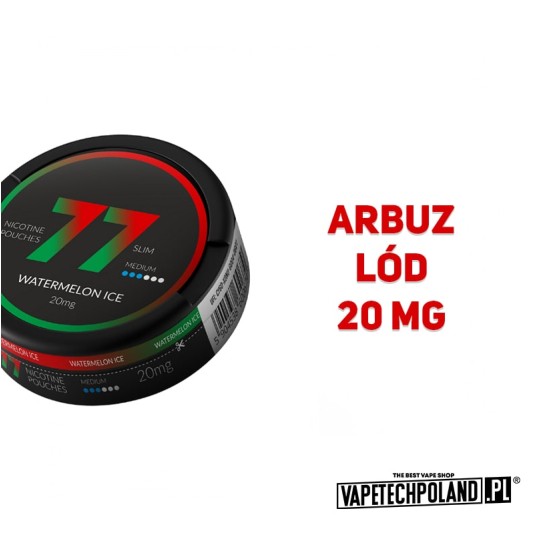 Woreczki Nikotynowe 77 - Watermelon Ice 20MG -zdjęcie numer 2
