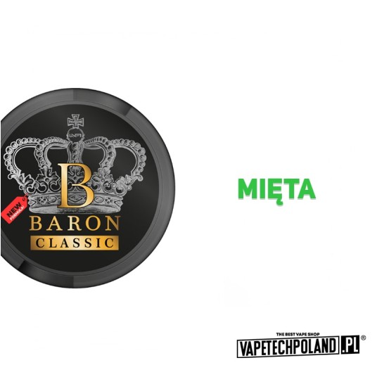 *Woreczki nikotynowe - BARON Black 77mg -zdjęcie numer 2