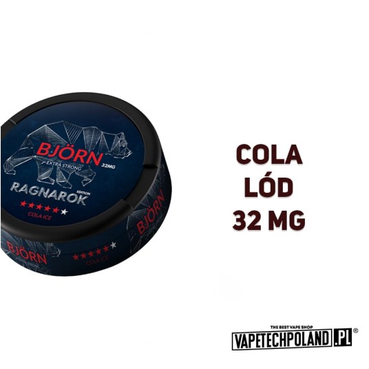 *Woreczki Nikotynowe BJORN - Cola Ice 32MG -zdjęcie numer 2