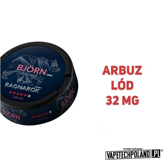 Woreczki Nikotynowe BJORN - Lush Ice 32MG -zdjęcie numer 2