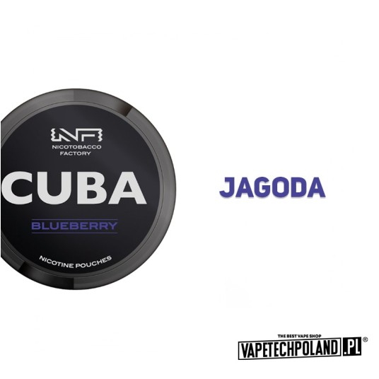 Woreczki nikotynowe - CUBA Black Blueberry 66mg -zdjęcie numer 2