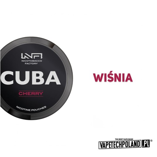 Woreczki nikotynowe - CUBA Black Cherry 66mg -zdjęcie numer 2
