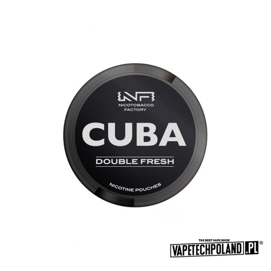 *Woreczki nikotynowe - CUBA Black Double Fresh 66m -zdjęcie numer 1