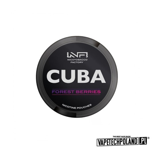 *Woreczki nikotynowe - CUBA Black Forest Berry 66m -zdjęcie numer 1
