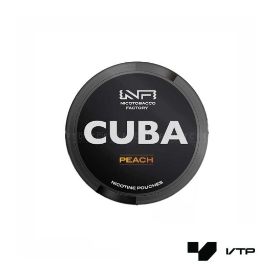 **Woreczki nikotynowe CUBA Black - Peach 20mg/g -zdjęcie numer 1