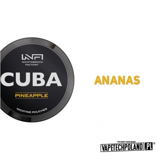 Woreczki nikotynowe - CUBA Black Pineapple 66mg -zdjęcie numer 2