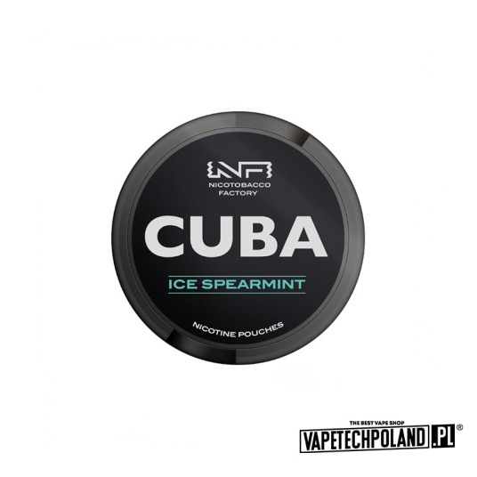 Woreczki nikotynowe - CUBA Black Spearmint 66mg -zdjęcie numer 1