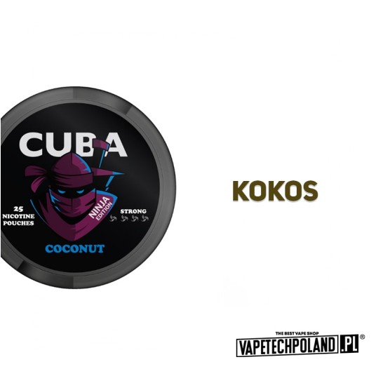 Woreczki nikotynowe - CUBA Ninja Coconut 30mg -zdjęcie numer 2