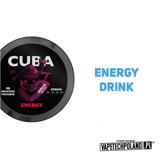 Woreczki nikotynowe - CUBA Ninja Energy 30mg -zdjęcie numer 2
