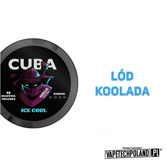 Woreczki nikotynowe - CUBA Ninja Ice Cool 30mg -zdjęcie numer 2