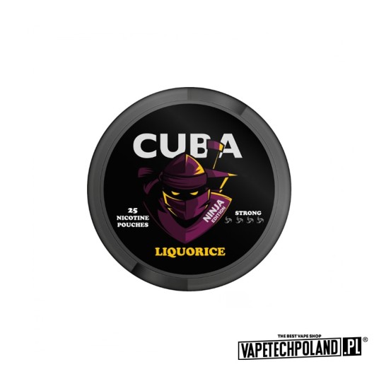 Woreczki nikotynowe - CUBA Ninja Liquorice 30mg -zdjęcie numer 1