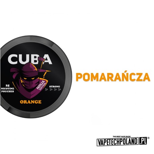 Woreczki nikotynowe - CUBA Ninja Orange 30mg -zdjęcie numer 2
