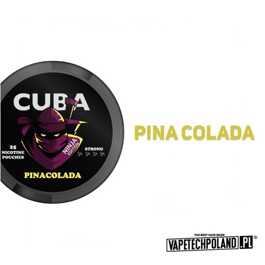 Woreczki nikotynowe - CUBA Ninja Pinacolada 30mg -zdjęcie numer 2