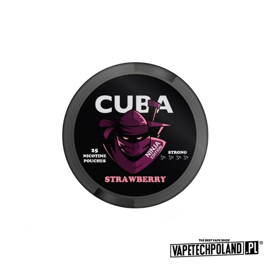 Woreczki nikotynowe - CUBA Ninja Strawberry 30mg -zdjęcie numer 1