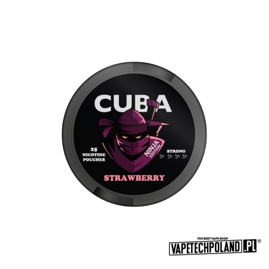Woreczki nikotynowe - CUBA Ninja Strawberry 30mg -zdjęcie numer 1