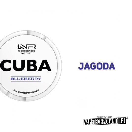 Woreczki nikotynowe - CUBA White Blueberry 25mg -zdjęcie numer 2