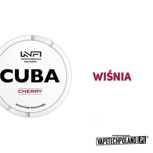 Woreczki nikotynowe - CUBA White Cherry 25mg -zdjęcie numer 2