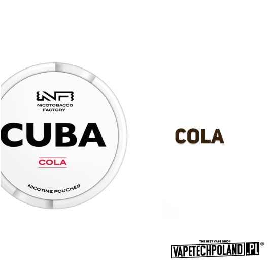 Woreczki nikotynowe - CUBA White Cola 25mg -zdjęcie numer 2