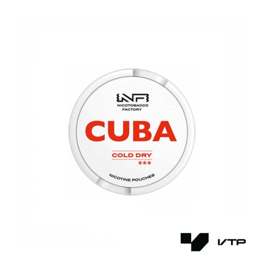 *Woreczki nikotynowe - CUBA White Cold Dry 25mg -zdjęcie numer 1