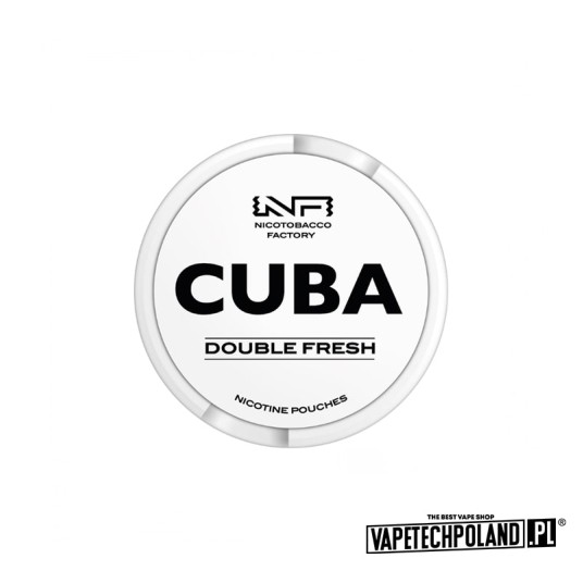 Woreczki nikotynowe - CUBA White Double Fresh 25mg -zdjęcie numer 1