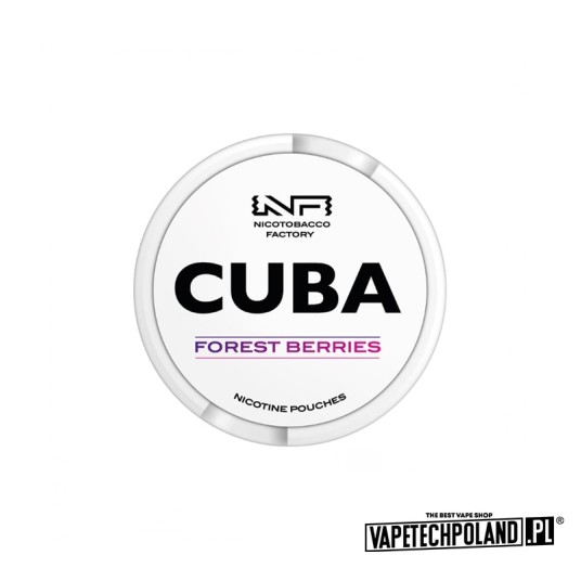 *Woreczki nikotynowe - CUBA White Forest Berry 25m -zdjęcie numer 1