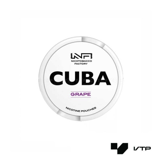 **Woreczki nikotynowe CUBA White - Grape 16mg/g -zdjęcie numer 1