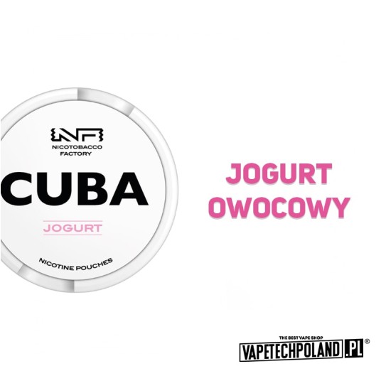 Woreczki nikotynowe - CUBA White Jogurt 25mg -zdjęcie numer 2