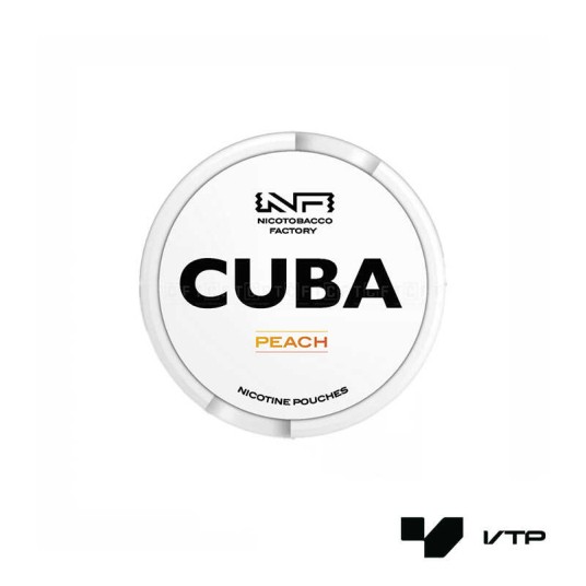 **Woreczki nikotynowe CUBA White - Peach 16mg/g -zdjęcie numer 1