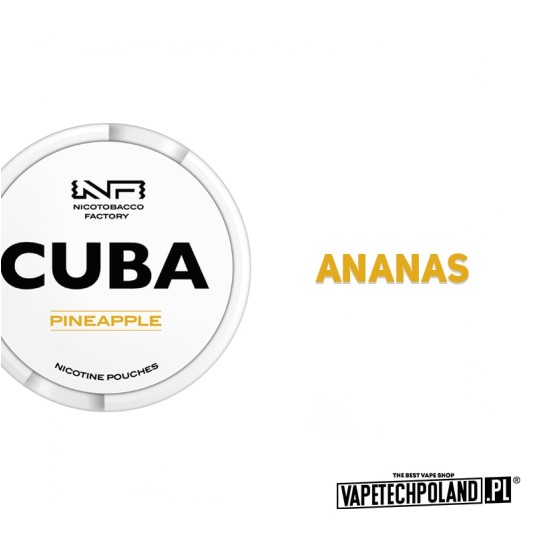 Woreczki nikotynowe - CUBA White Pineapple 25mg -zdjęcie numer 2