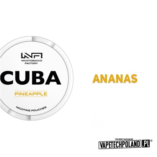 Woreczki nikotynowe - CUBA White Pineapple 25mg -zdjęcie numer 2
