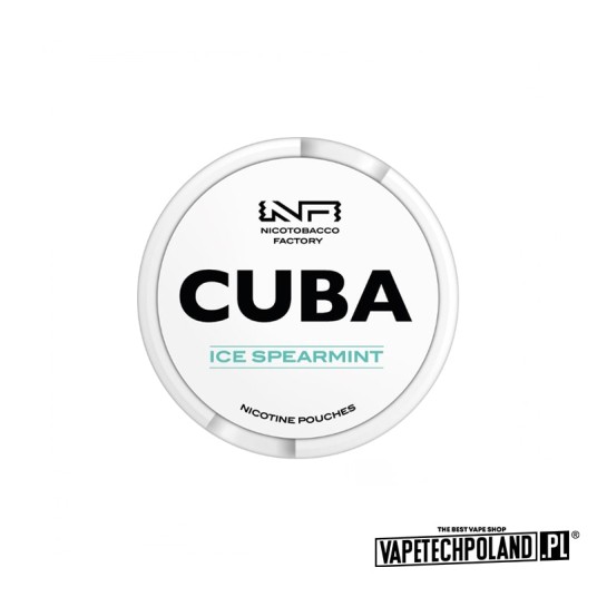 Woreczki nikotynowe - CUBA White Spearmint 25mg -zdjęcie numer 1