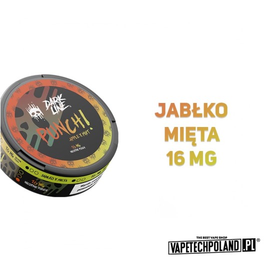 Woreczki nikotynowe Dark Line - Apple Mint 16mg -zdjęcie numer 2
