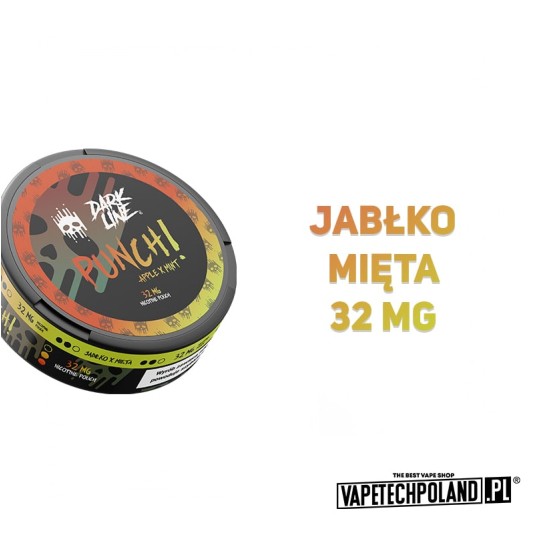 Woreczki nikotynowe Dark Line - Apple Mint 32mg -zdjęcie numer 2