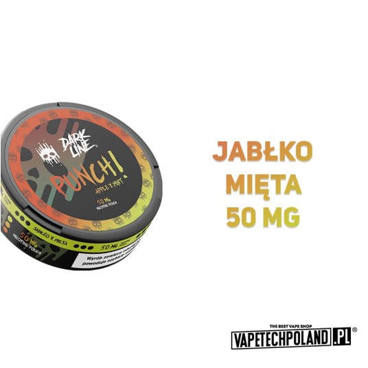 Woreczki nikotynowe Dark Line - Apple Mint 50mg -zdjęcie numer 2
