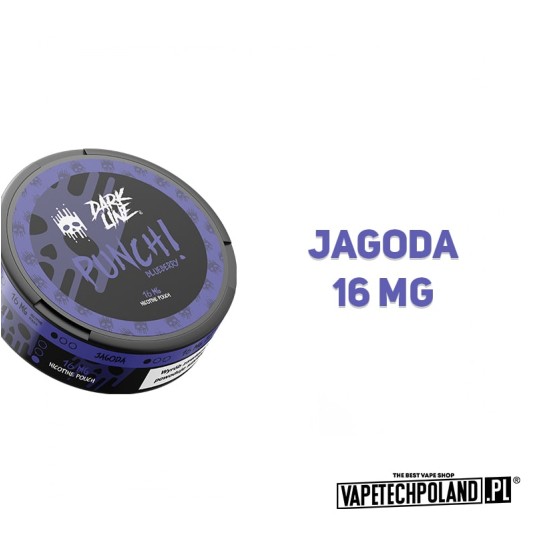 Woreczki nikotynowe Dark Line - Blueberry 16mg -zdjęcie numer 2