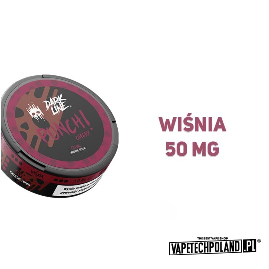 Woreczki nikotynowe Dark Line - Cherry 50mg -zdjęcie numer 2