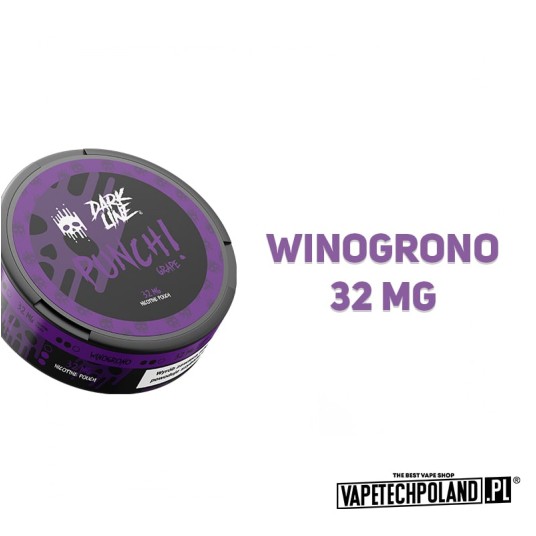 Woreczki nikotynowe Dark Line - Grape 32mg -zdjęcie numer 2