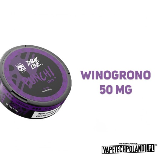 Woreczki nikotynowe Dark Line - Grape 50mg -zdjęcie numer 2