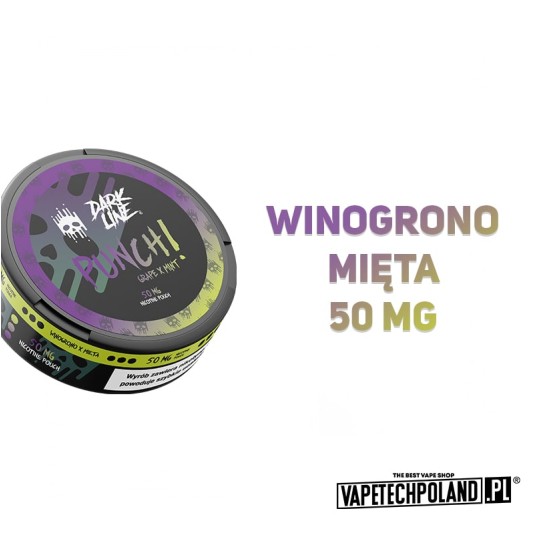 Woreczki nikotynowe Dark Line - Grape Mint 50mg -zdjęcie numer 2
