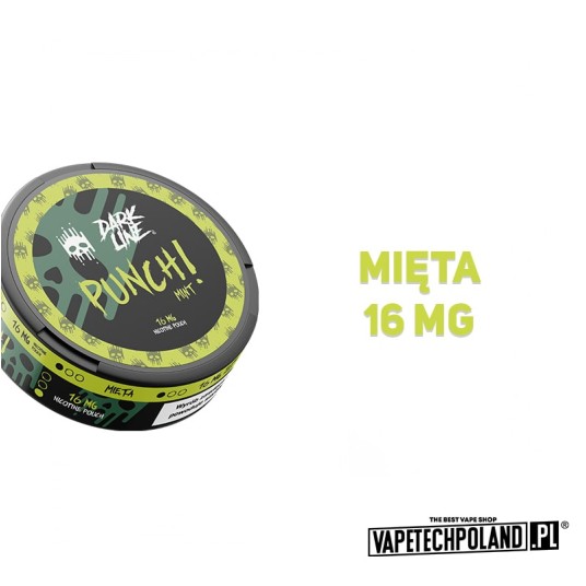 Woreczki nikotynowe Dark Line - Mint 16mg -zdjęcie numer 2