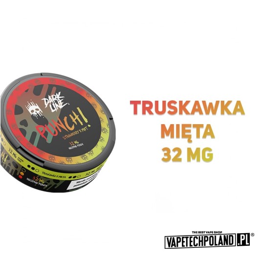 Woreczki nikotynowe Dark Line - Strawber Mint 32mg -zdjęcie numer 2