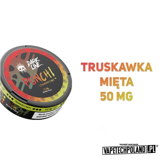 Woreczki nikotynowe Dark Line - Strawber Mint 50mg -zdjęcie numer 2