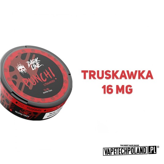 Woreczki nikotynowe Dark Line - Strawberry 16mg -zdjęcie numer 2