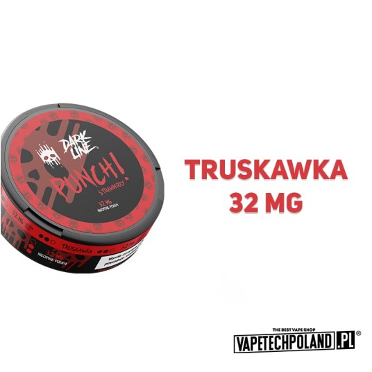 Woreczki nikotynowe Dark Line - Strawberry 32mg -zdjęcie numer 2
