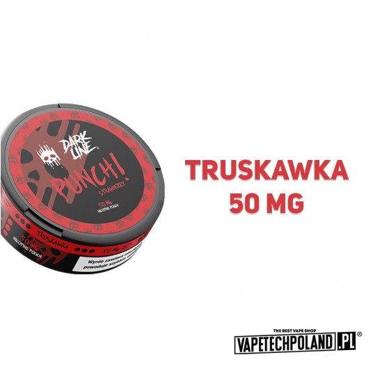 Woreczki nikotynowe Dark Line - Strawberry 50mg -zdjęcie numer 2
